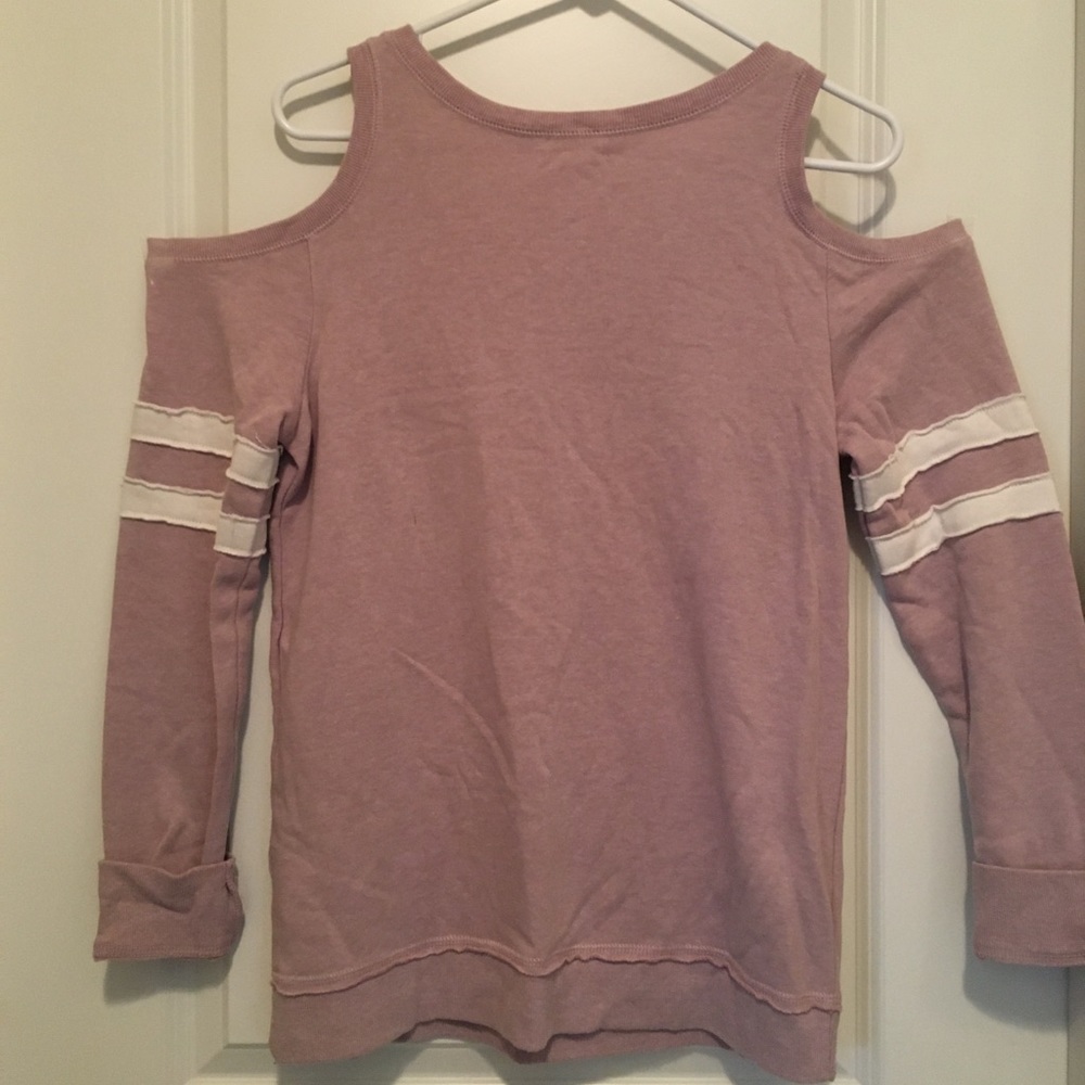 Mauve Cold Shoulder Top